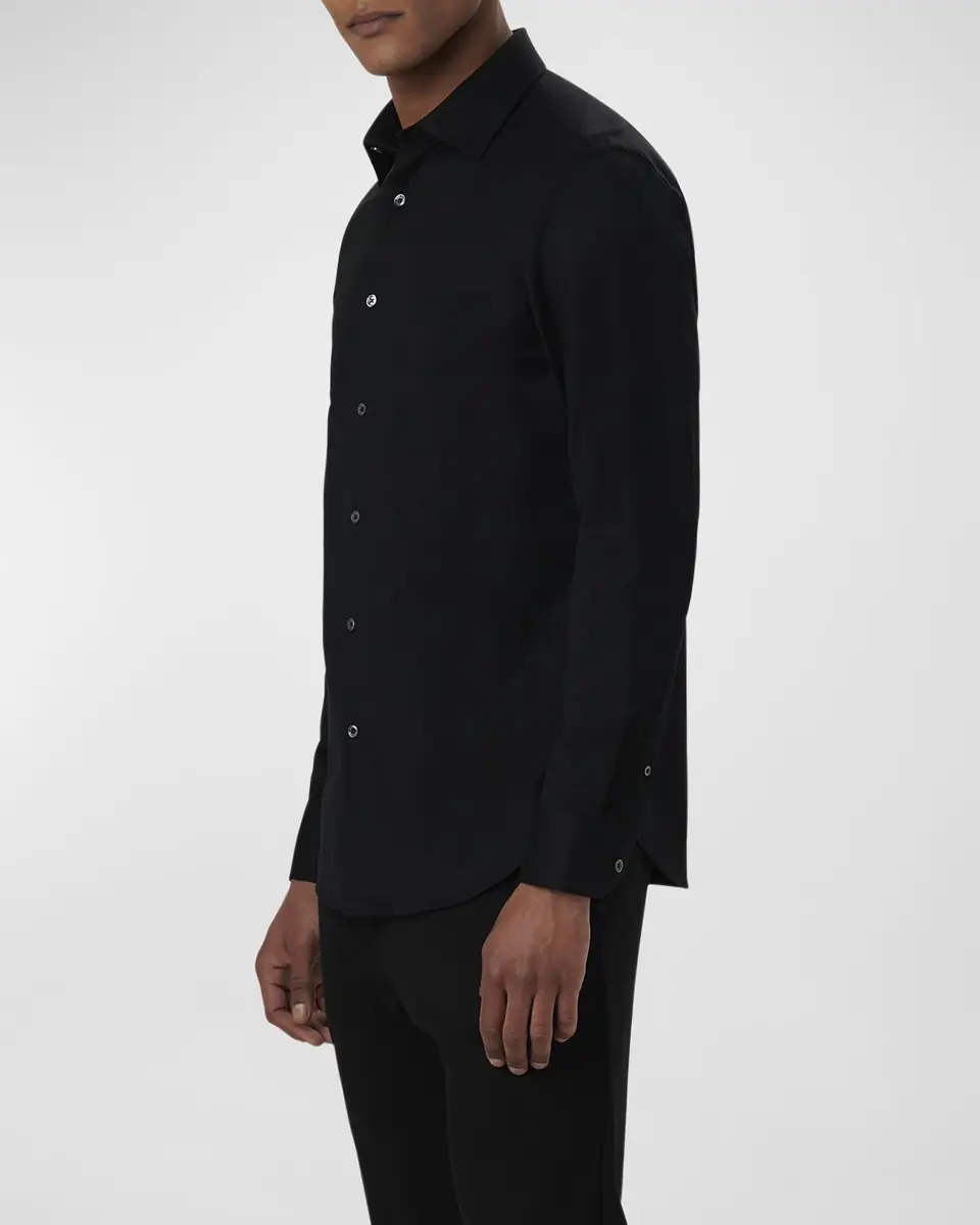 Bugatchi Men's OoohCotton James Solid Sport Shirt | Thumbnail 5