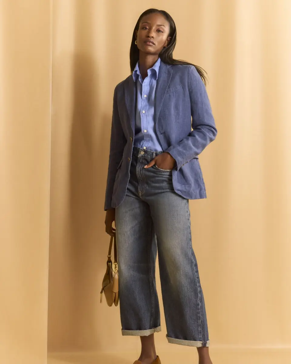 Polo Ralph Lauren Oversized-Fit Striped Linen Shirt | Thumbnail 4 Polo Ralph Lauren Oversized-Fit Striped Linen Shirt | Thumbnail 4