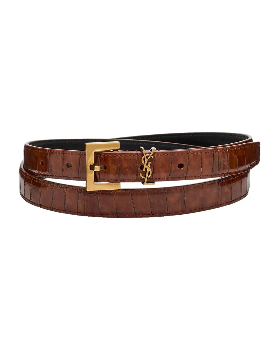 Saint Laurent YSL Shiny Leather Belt | Thumbnail 2