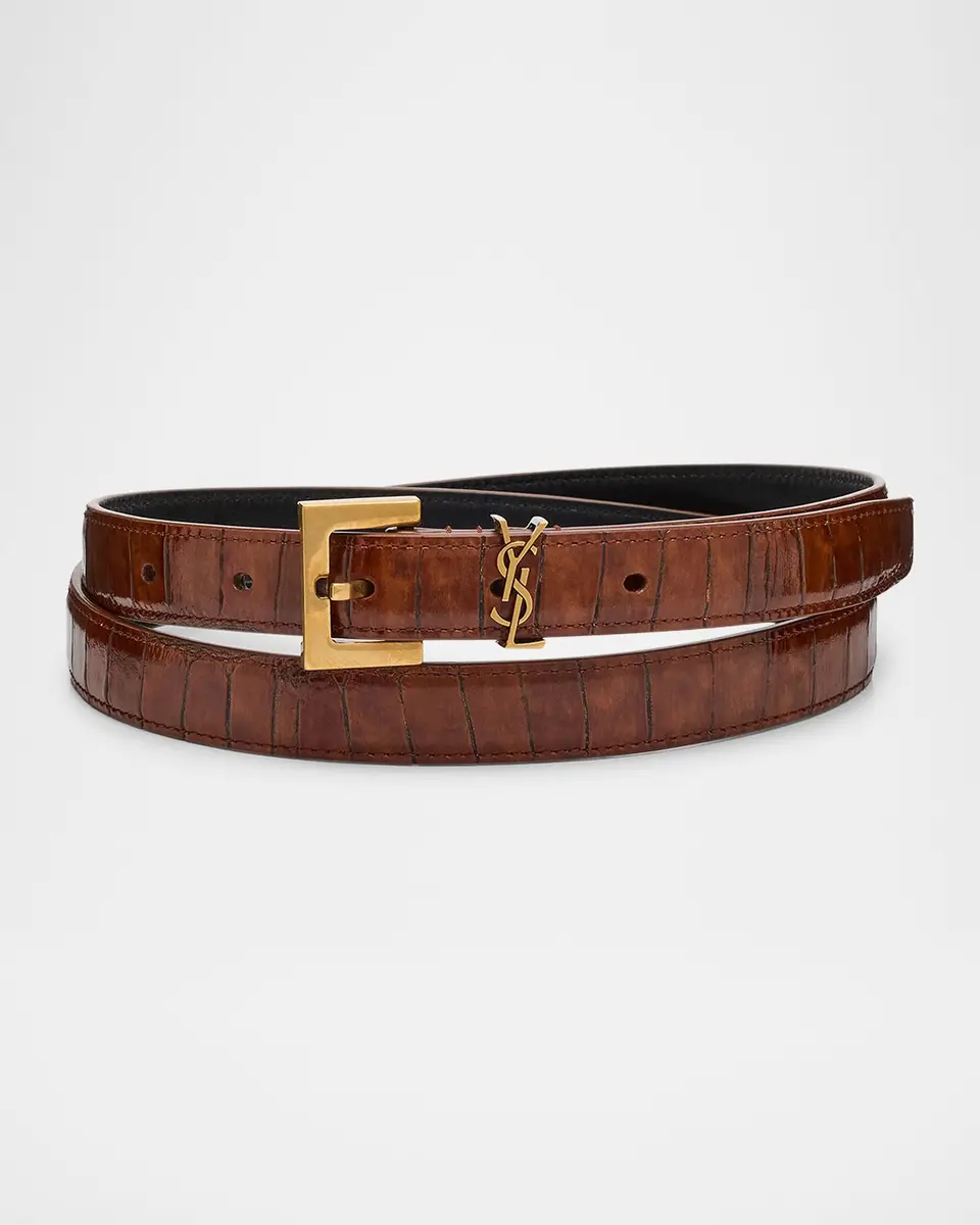 Saint Laurent YSL Shiny Leather Belt | Thumbnail 3