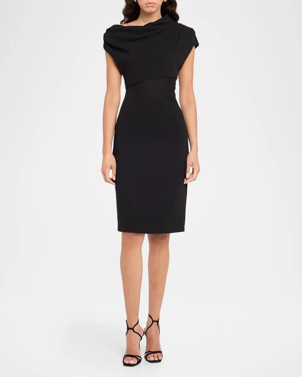 Aidan Mattox Draped One-Shoulder Jersey Knit Midi Dress | Thumbnail 3 Aidan Mattox Draped One-Shoulder Jersey Knit Midi Dress | Thumbnail 3