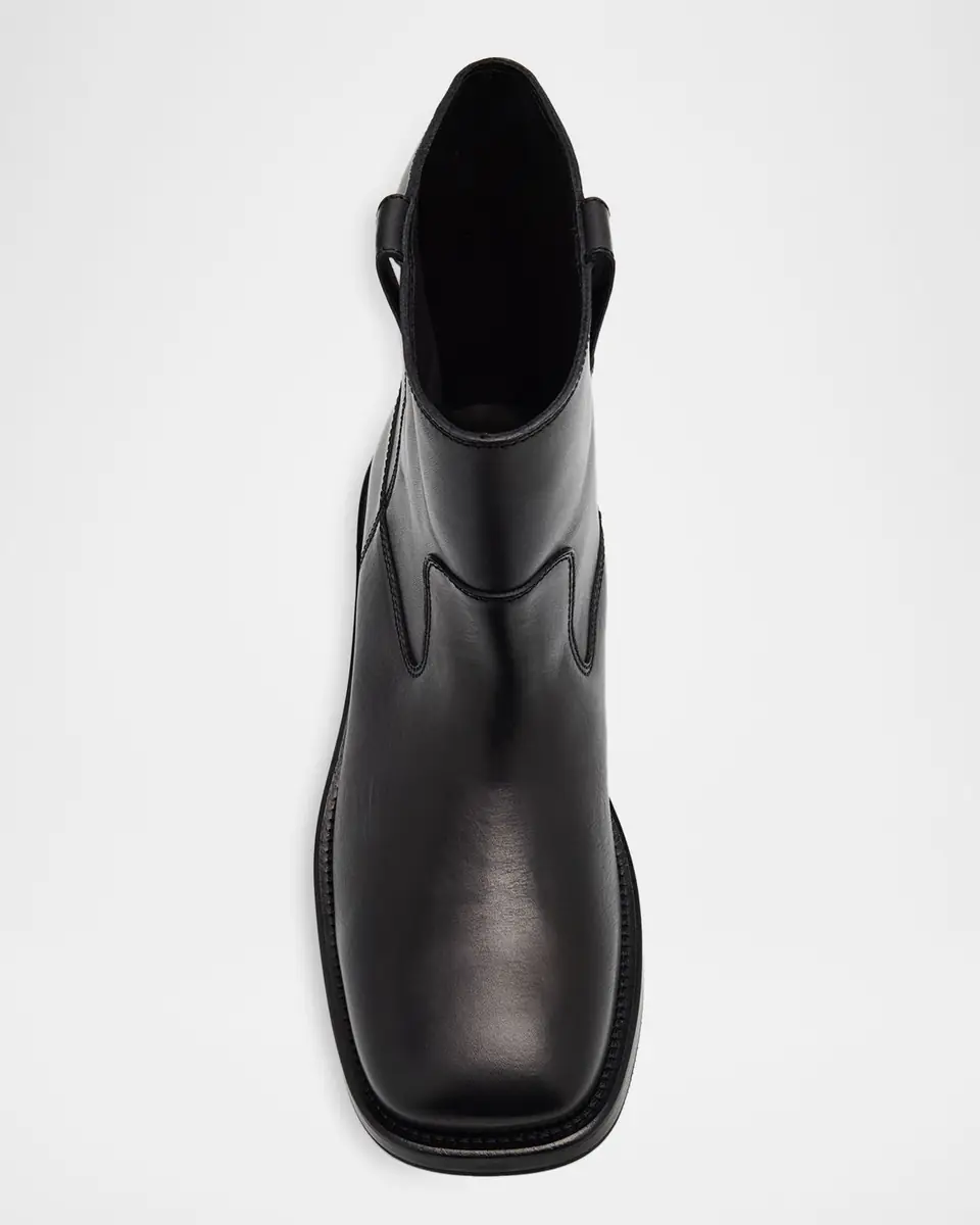 MOSCHINO Men's Berlin Leather Ankle Boots | Thumbnail 5 MOSCHINO Men's Berlin Leather Ankle Boots | Thumbnail 5