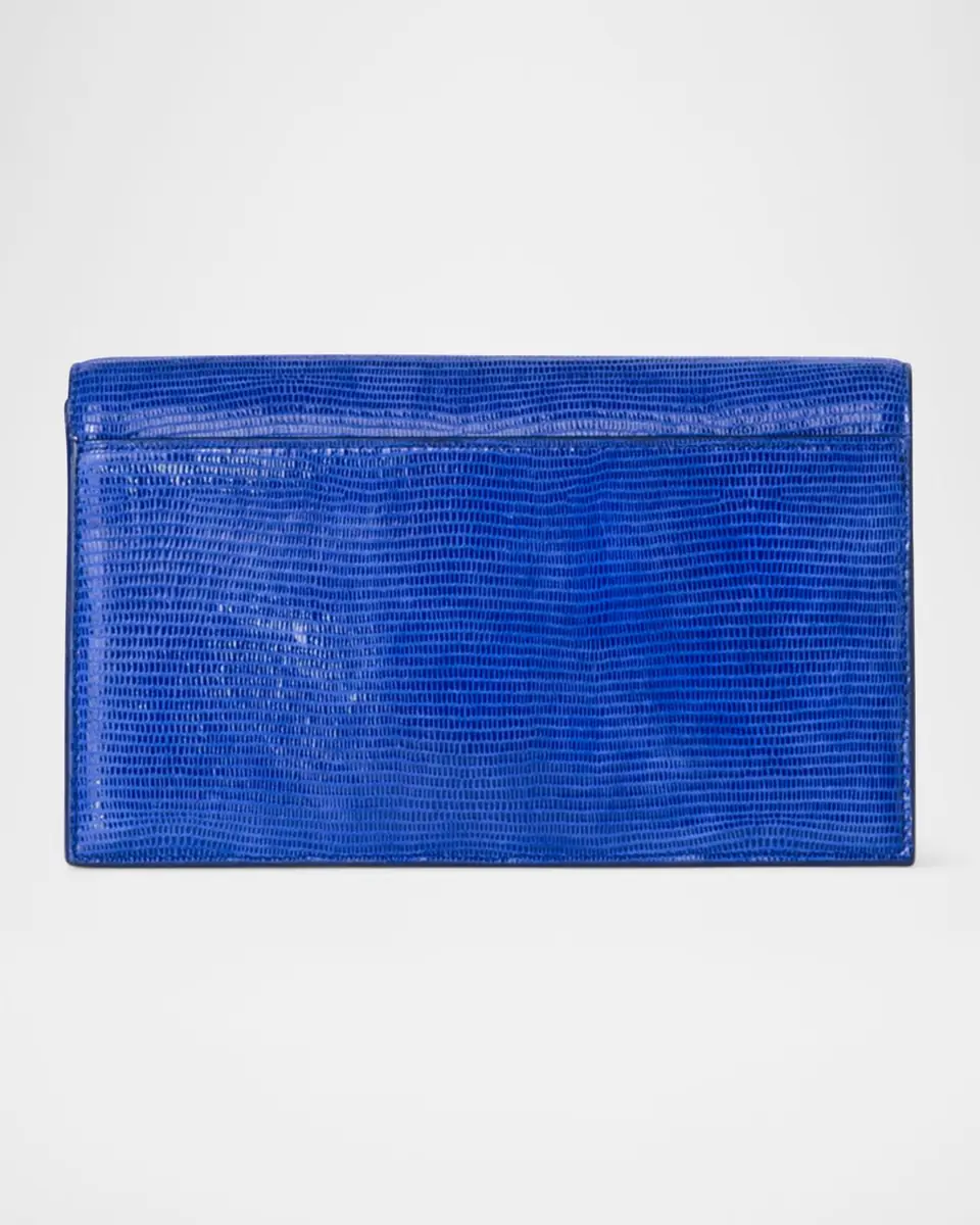 Akris Anouk Lizard-Print Clutch Bag w/ Chain | Thumbnail 4
