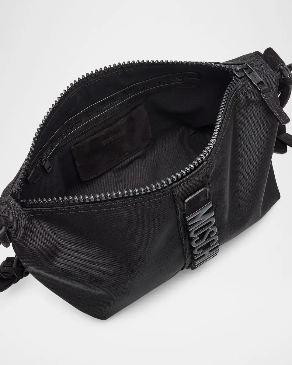 MOSCHINO Men's Canvas Crossbody Bag | Thumbnail 3 MOSCHINO Men's Canvas Crossbody Bag | Thumbnail 3
