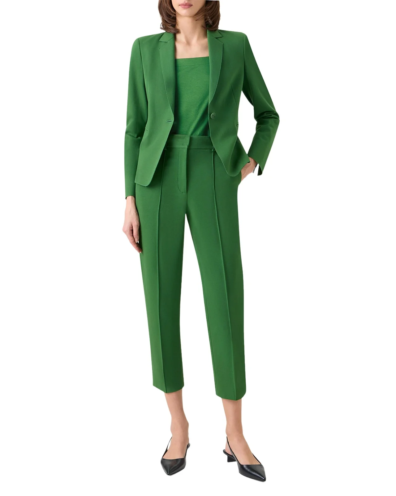 Signature Viscose Jersey Single-Breasted Jacket Signature Viscose Jersey Single-Breasted Jacket