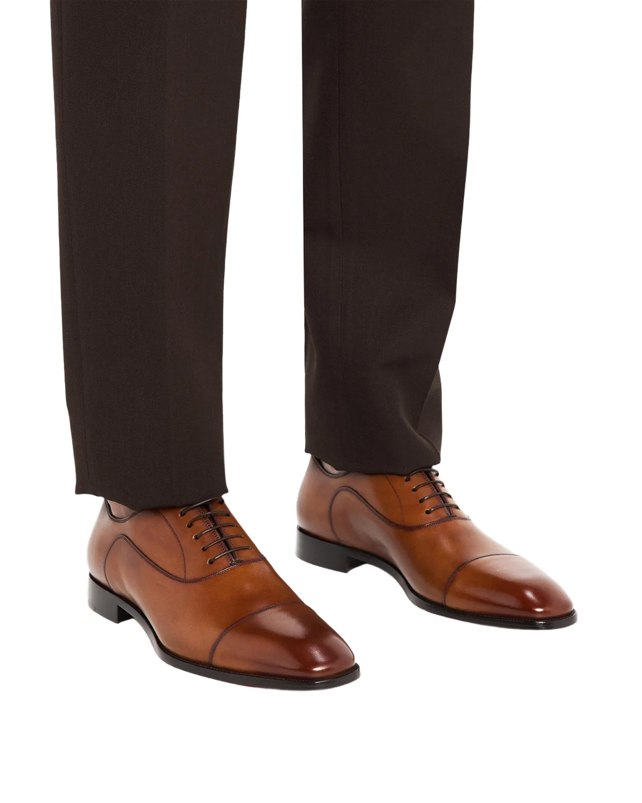 Men's Greggory Patinated Leather Oxford Shoes Men's Greggory Patinated Leather Oxford Shoes