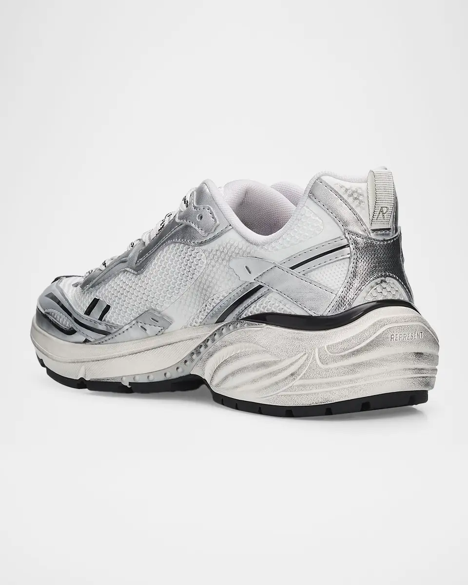 Represent Men's Storm Torn Mesh & Faux-Leather Sneakers | Thumbnail 3 Represent Men's Storm Torn Mesh & Faux-Leather Sneakers | Thumbnail 3