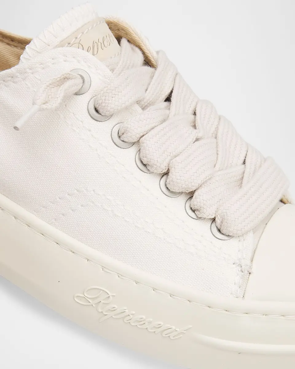 Represent Men's Rep-Cap Canvas Low-Top Sneakers | Thumbnail 2