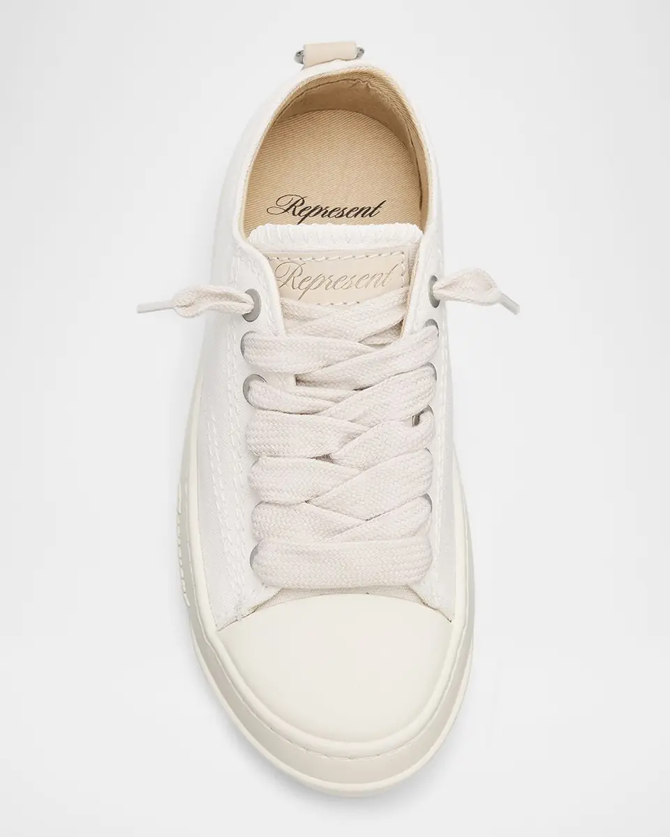Represent Men's Rep-Cap Canvas Low-Top Sneakers | Thumbnail 3