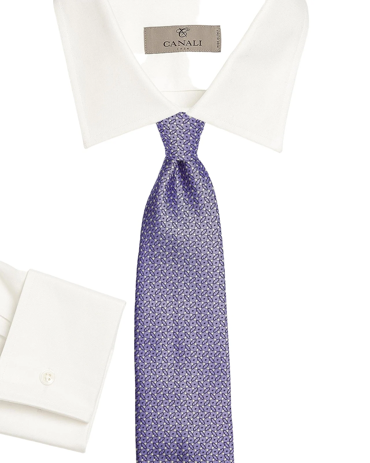 Canali Men's Micro-Geometric Silk Tie