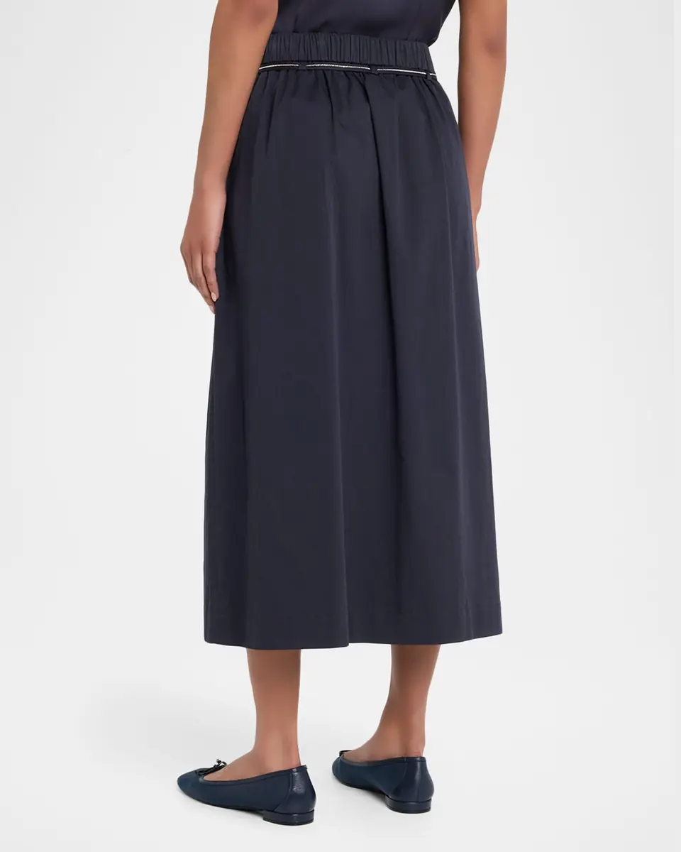 Peserico Belted Pleated-Front Midi-Skirt | Thumbnail 2 Peserico Belted Pleated-Front Midi-Skirt | Thumbnail 2