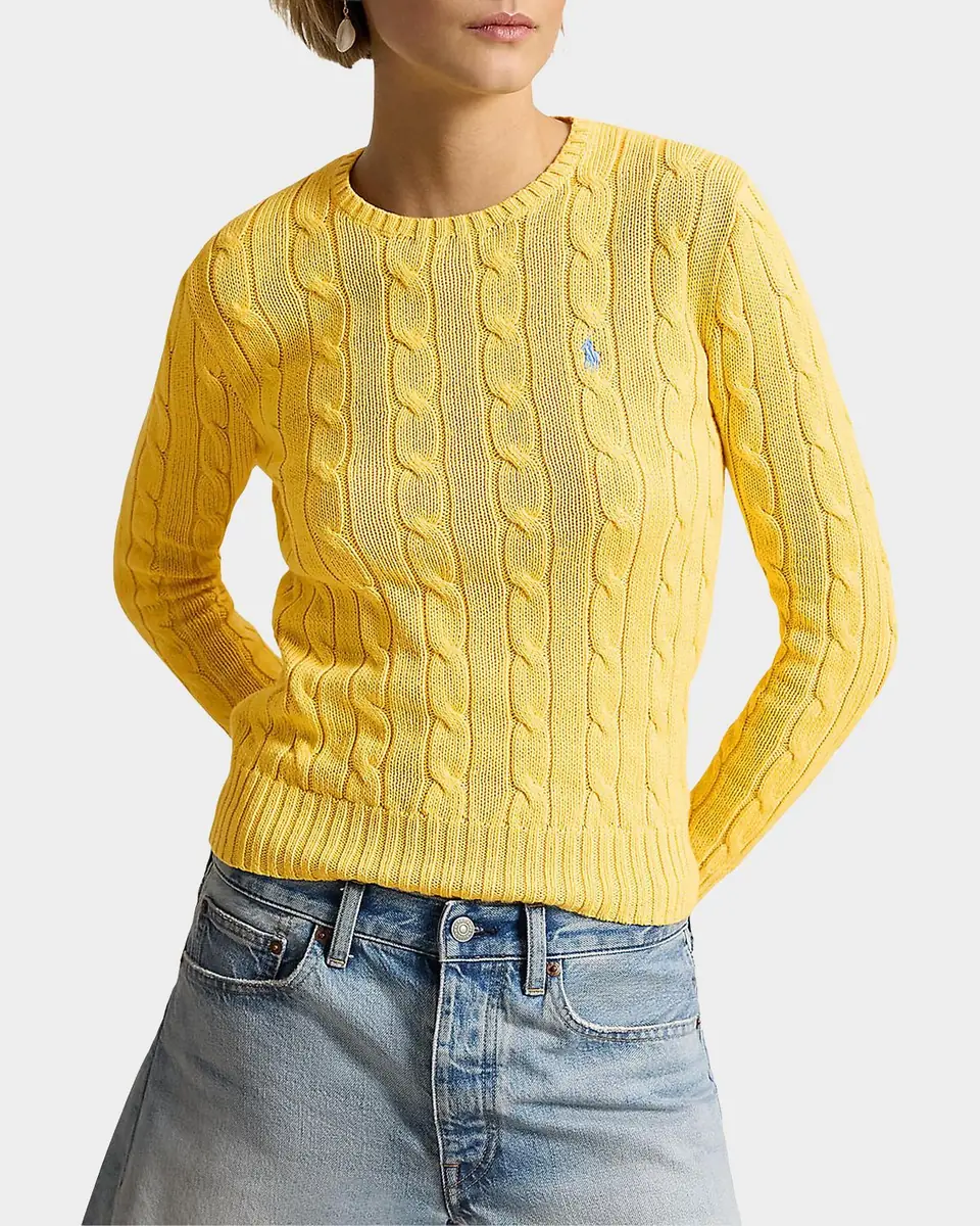Polo Ralph Lauren Cable-Knit Cotton Crewneck Sweater | Thumbnail 2