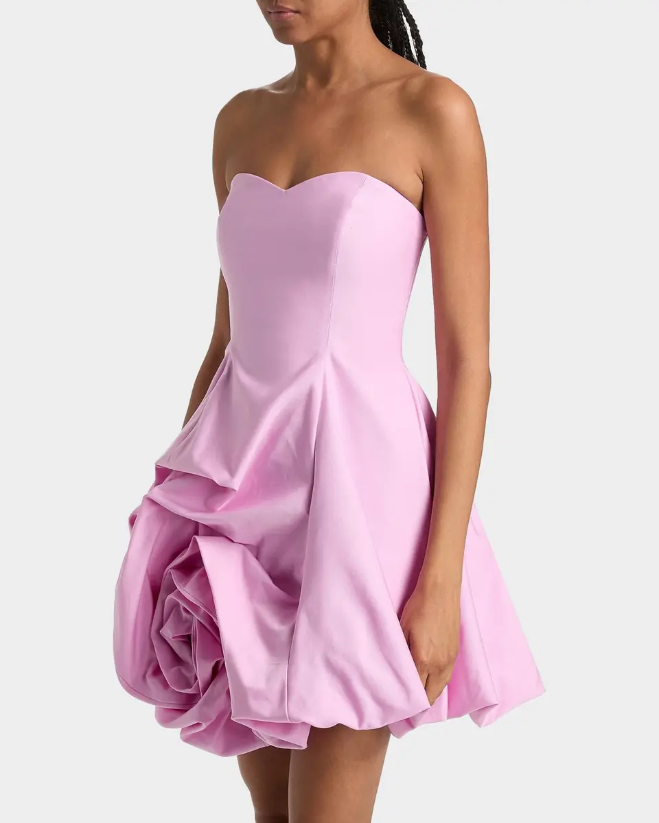 As It May Rosalie Strapless Rosette Mini Dress | Thumbnail 6