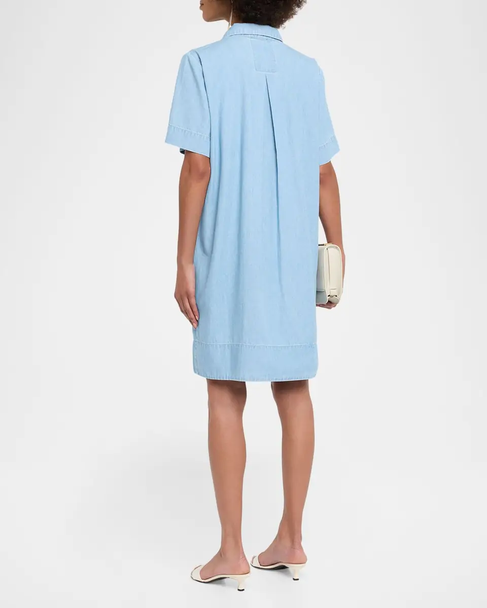 Eileen Fisher Organic Cotton Denim Shift Dress | Thumbnail 2 Eileen Fisher Organic Cotton Denim Shift Dress | Thumbnail 2
