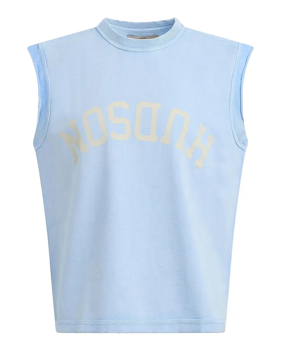 Hudson Men's Leo Cotton Cut-Off Logo Tank Top | Thumbnail 2