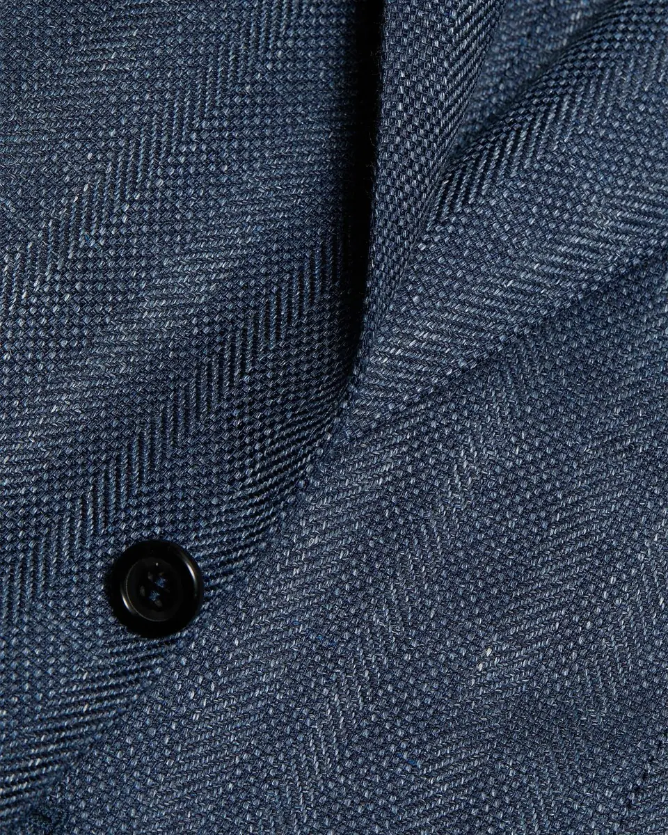 Canali Men's Denim Herringbone Single-Breasted Sport Coat | Thumbnail 5 Canali Men's Denim Herringbone Single-Breasted Sport Coat | Thumbnail 5