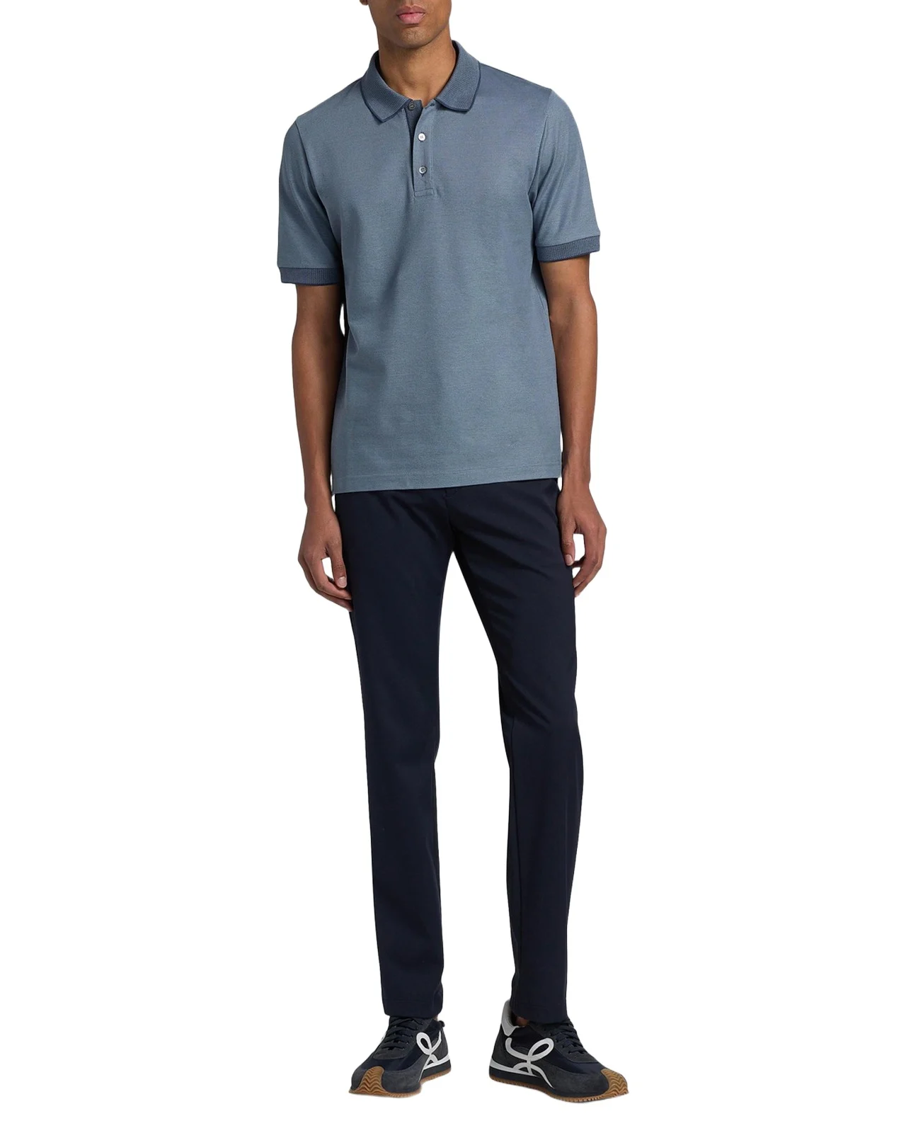 Men's Cotton Pique Tipped Polo Shirt Men's Cotton Pique Tipped Polo Shirt