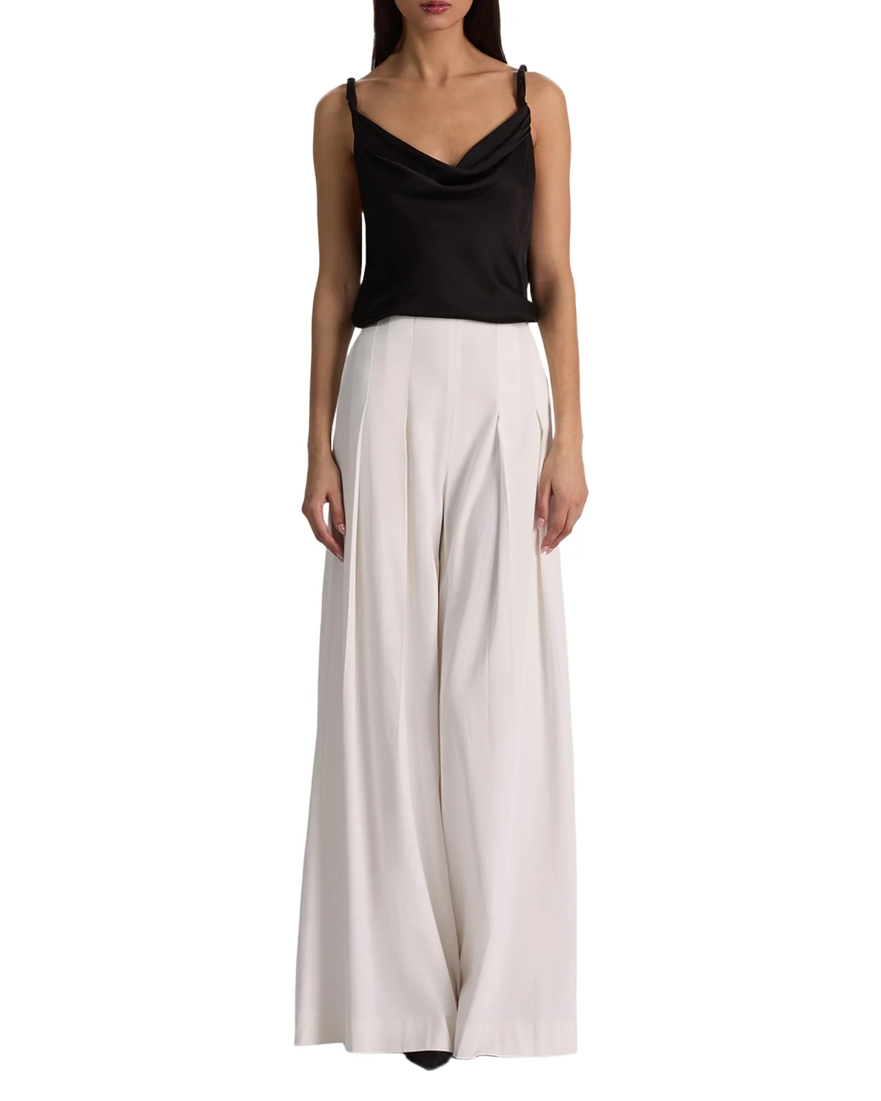 Monique Twist Strap Cowl-Neck Blouse Monique Twist Strap Cowl-Neck Blouse