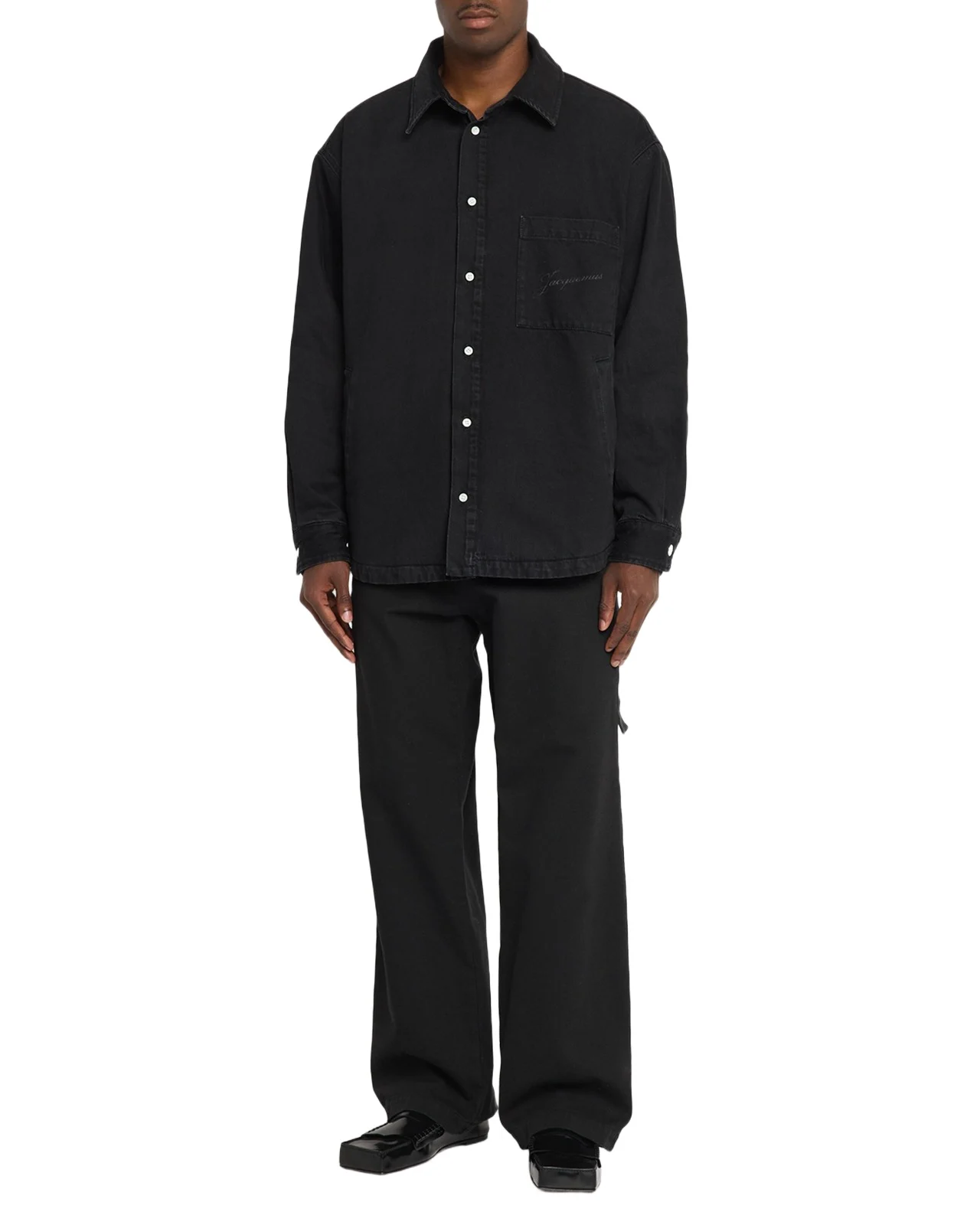 Men's La Chemise Black Denim Button-Down Shirt Men's La Chemise Black Denim Button-Down Shirt