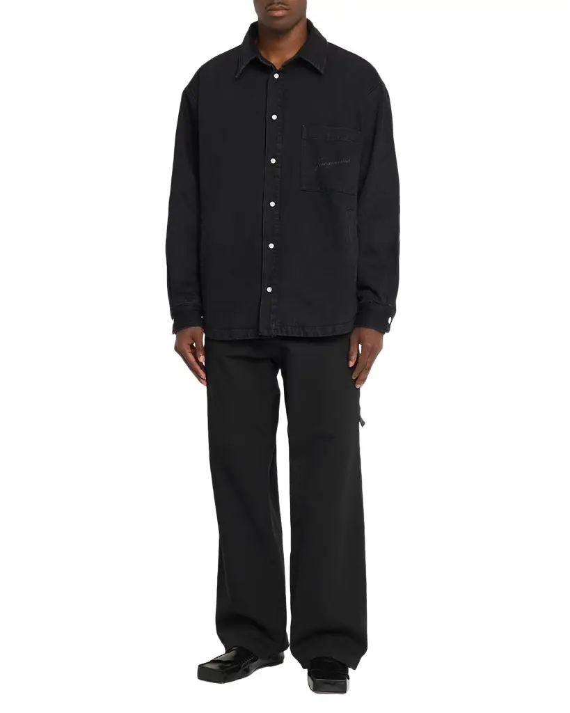 Men's La Chemise Black Denim Button-Down Shirt Men's La Chemise Black Denim Button-Down Shirt