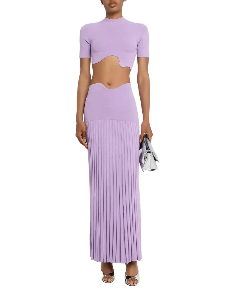 Maparadita Pleated Maxi Skirt