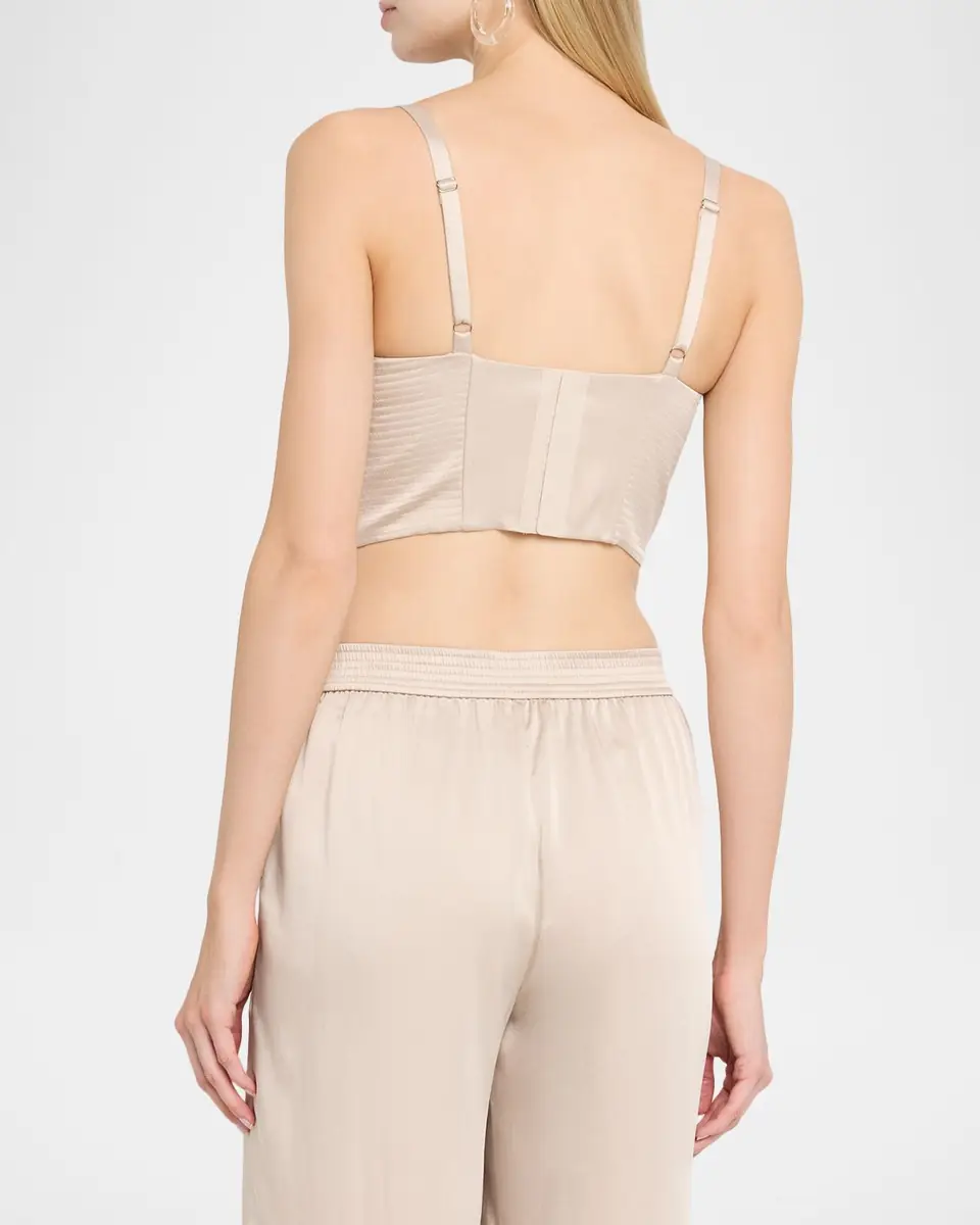 L'Agence Nysa Satin Bustier Top | Thumbnail 2 L'Agence Nysa Satin Bustier Top | Thumbnail 2