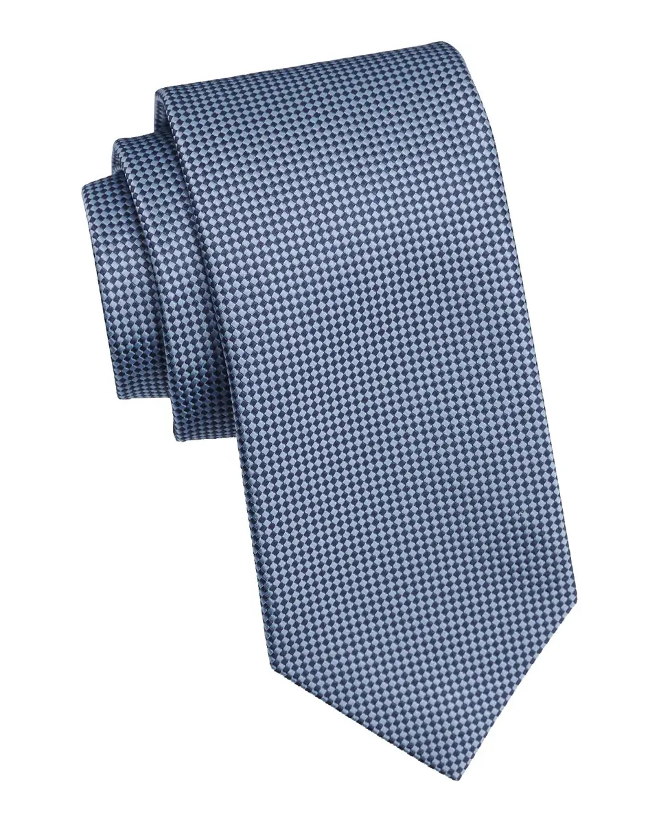 Isaia Men's Micro-Check Silk Tie | Thumbnail 2 Isaia Men's Micro-Check Silk Tie | Thumbnail 2