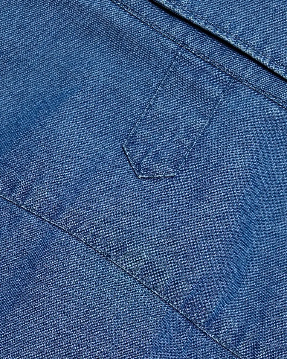 Canali Men's Cotton Chambray Sport Shirt | Thumbnail 5