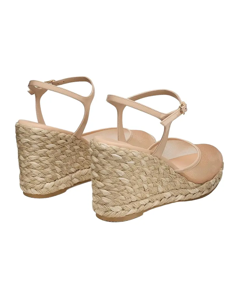 100mm Bareitall Mesh Espadrille Wedge Sandals 100mm Bareitall Mesh Espadrille Wedge Sandals