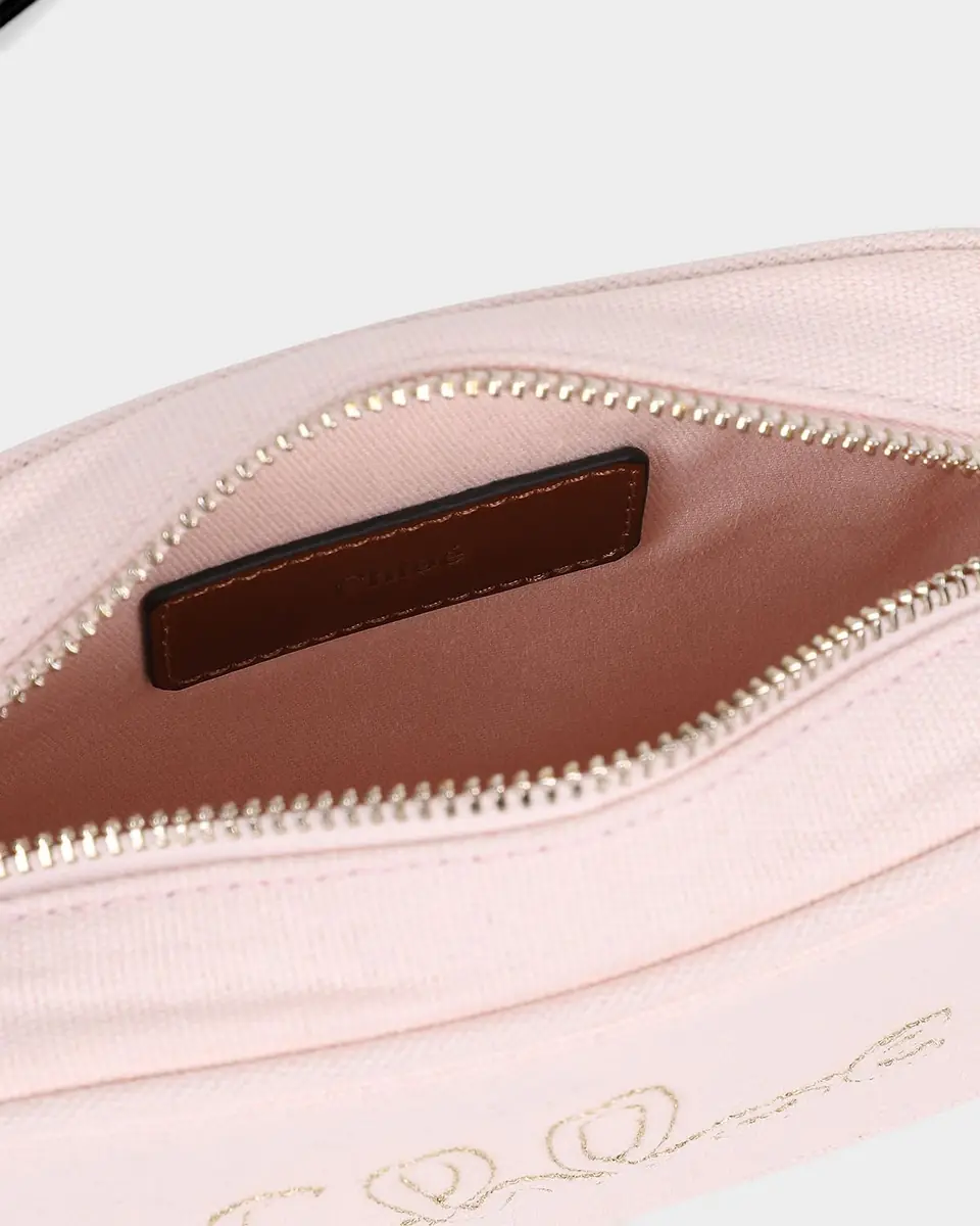 Chloé Girl's Logo-Embroidered Canvas Crossbody Bag | Thumbnail 2 Chloé Girl's Logo-Embroidered Canvas Crossbody Bag | Thumbnail 2