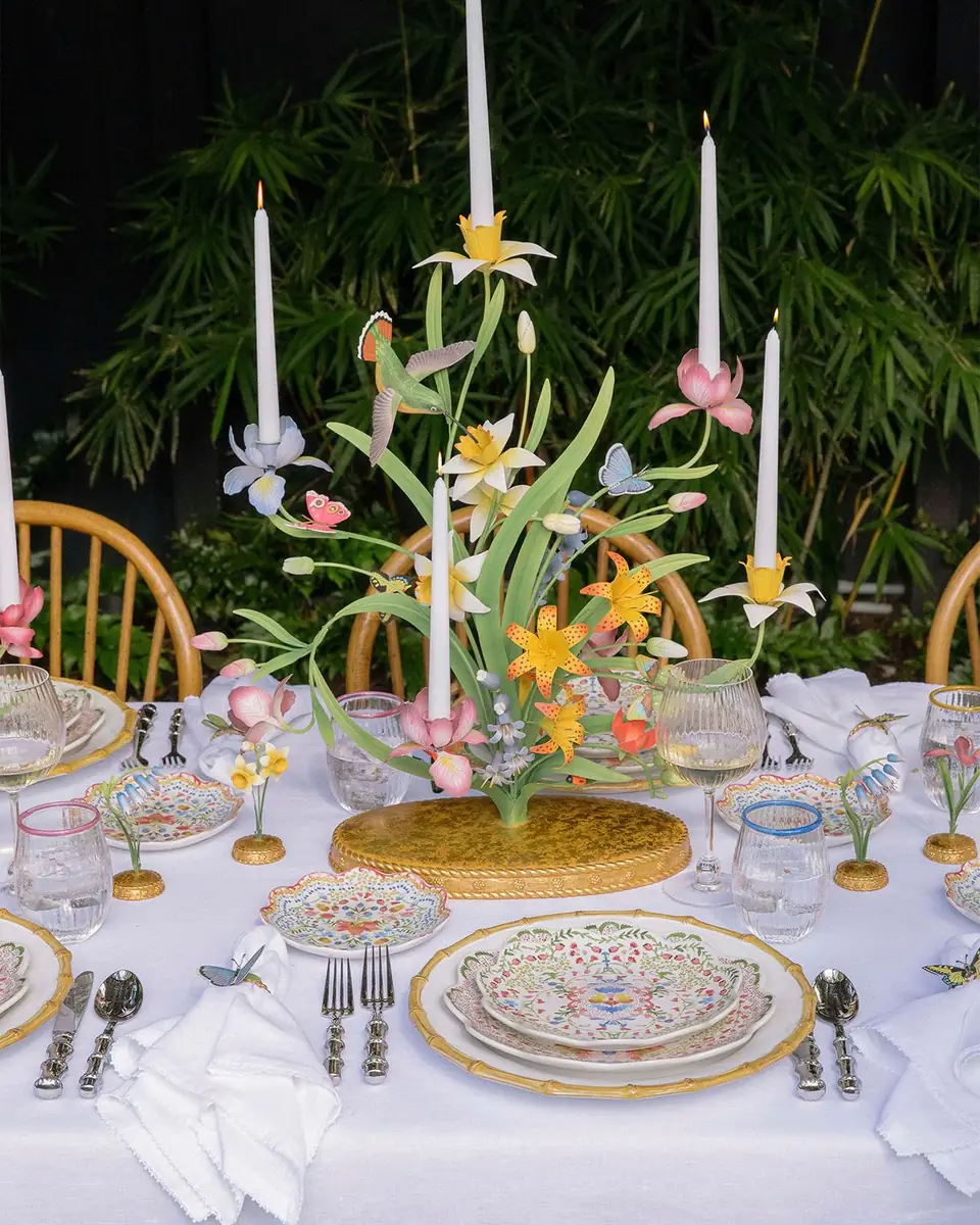 Juliska Meadow Walk Bouquet 25" Centerpiece Candelabra | Thumbnail 4 Juliska Meadow Walk Bouquet 25" Centerpiece Candelabra | Thumbnail 4