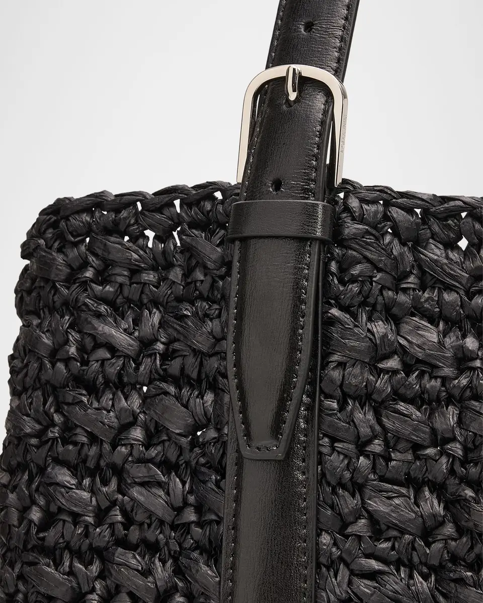 TOTEME Belted Paper Raffia Tote Bag | Thumbnail 6 TOTEME Belted Paper Raffia Tote Bag | Thumbnail 6