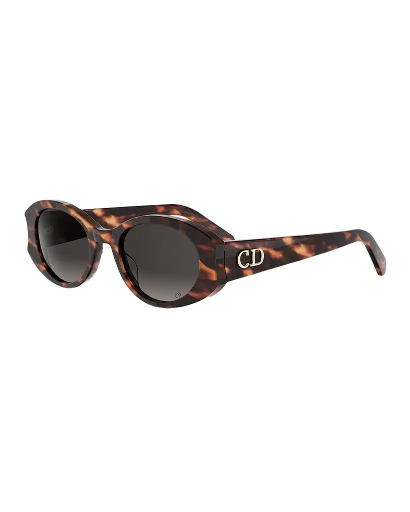 Dior DiorGlow B3I 51mm Acetate Oval Sunglasses