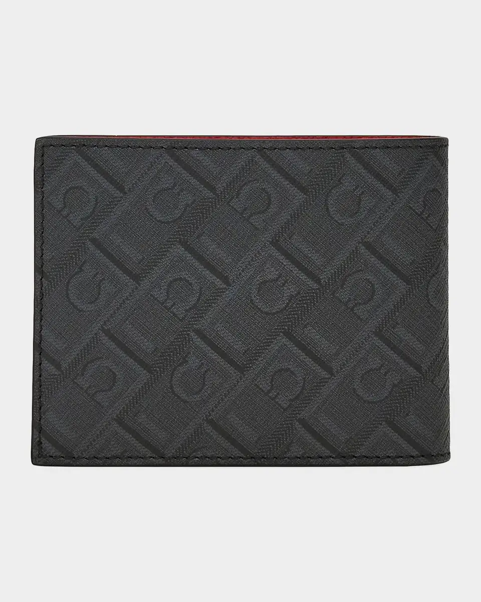 Ferragamo Men's Gancini Logo Leather Bifold Wallet | Thumbnail 2 Ferragamo Men's Gancini Logo Leather Bifold Wallet | Thumbnail 2