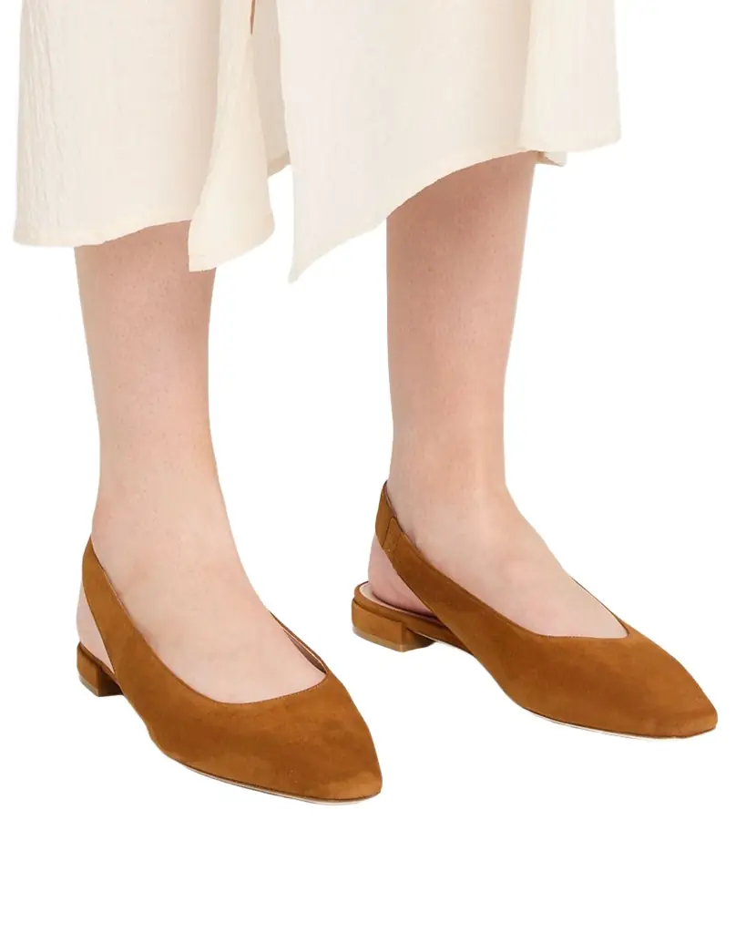 Stuart Weitzman Stassi Suede Slingback Flats | Image 1 Stuart Weitzman Stassi Suede Slingback Flats | Image 1
