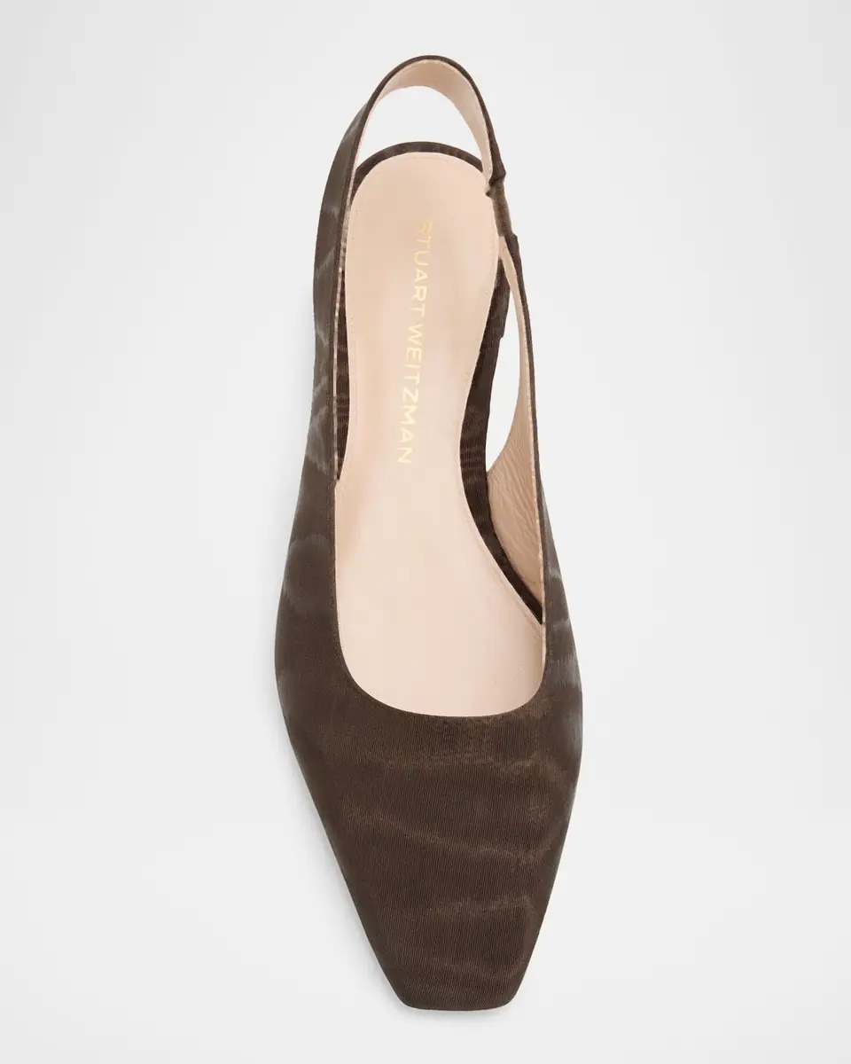 Stuart Weitzman Stassi Moire Slingback Flats | Thumbnail 5 Stuart Weitzman Stassi Moire Slingback Flats | Thumbnail 5