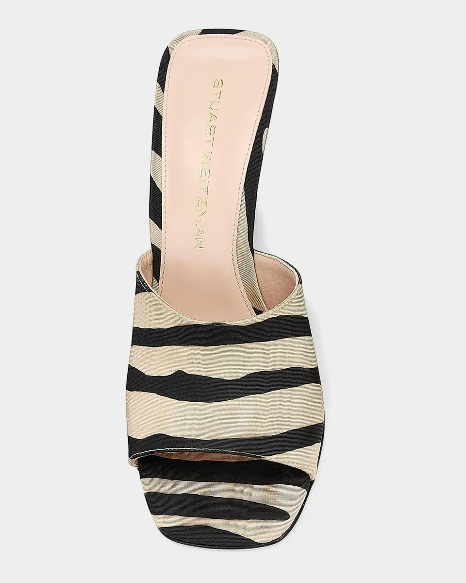 Stuart Weitzman 85mm Vinnie Zebra-Printed Wedge Mules | Thumbnail 3 Stuart Weitzman 85mm Vinnie Zebra-Printed Wedge Mules | Thumbnail 3