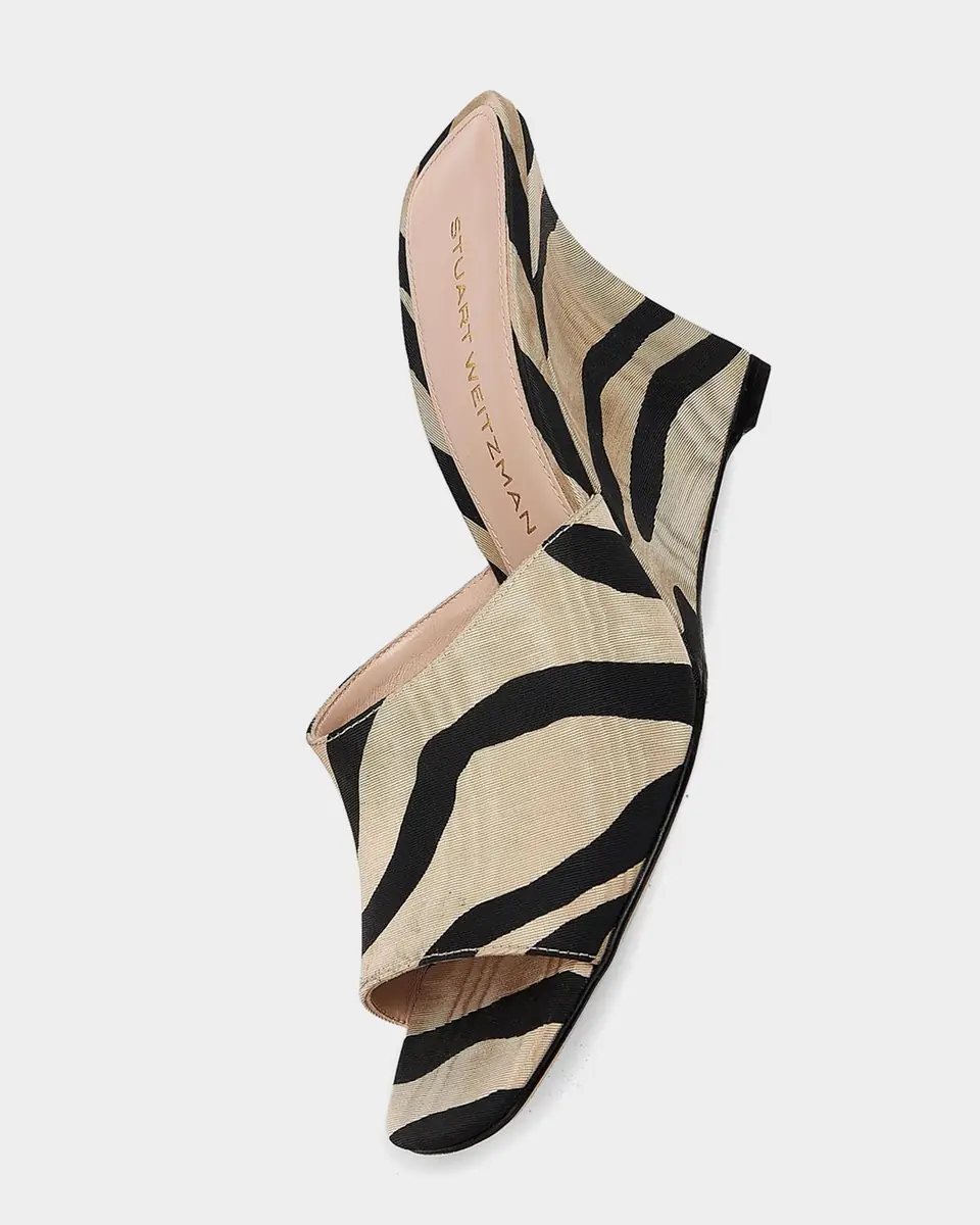 Stuart Weitzman 85mm Vinnie Zebra-Printed Wedge Mules | Thumbnail 4 Stuart Weitzman 85mm Vinnie Zebra-Printed Wedge Mules | Thumbnail 4