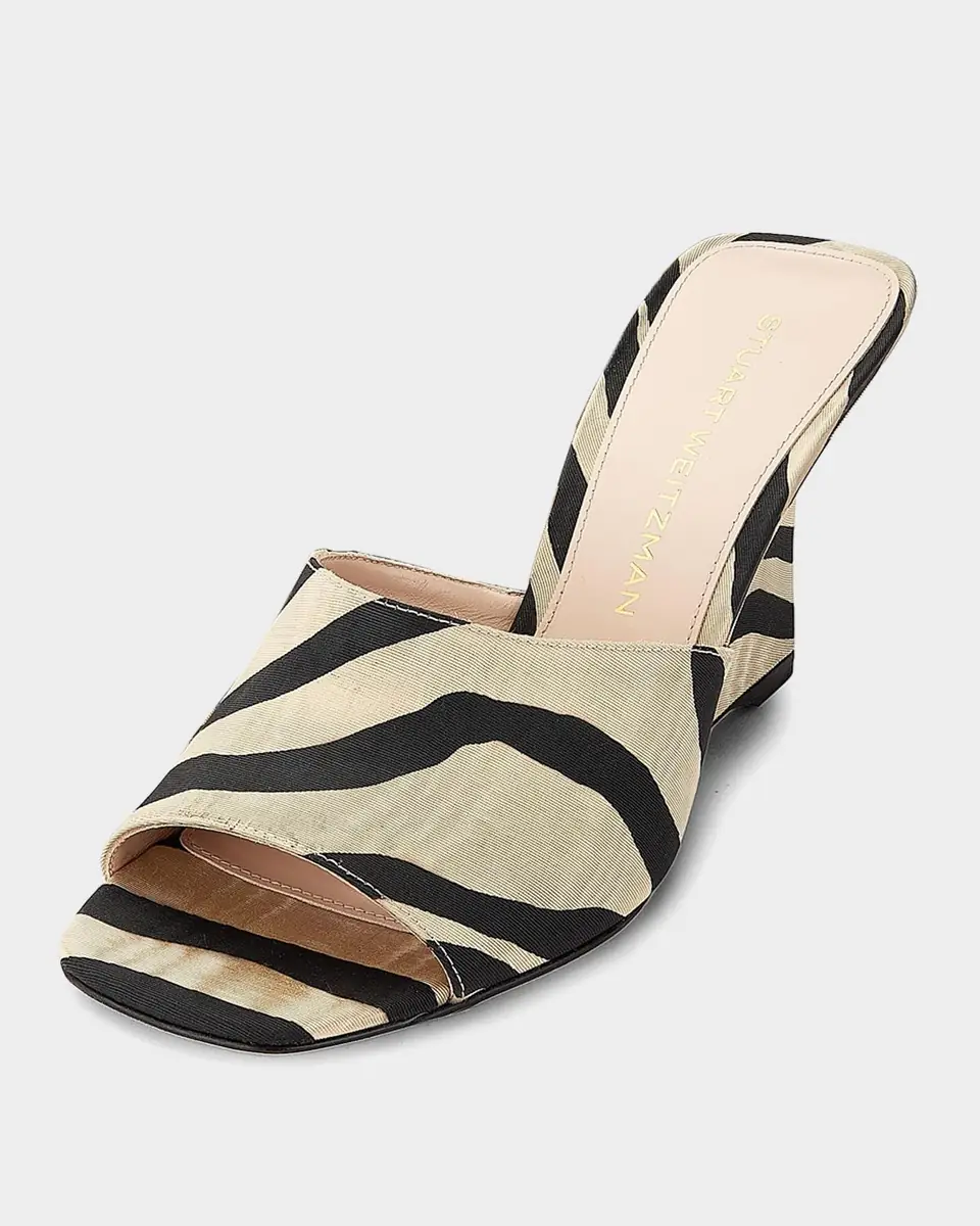 Stuart Weitzman 85mm Vinnie Zebra-Printed Wedge Mules | Thumbnail 5 Stuart Weitzman 85mm Vinnie Zebra-Printed Wedge Mules | Thumbnail 5
