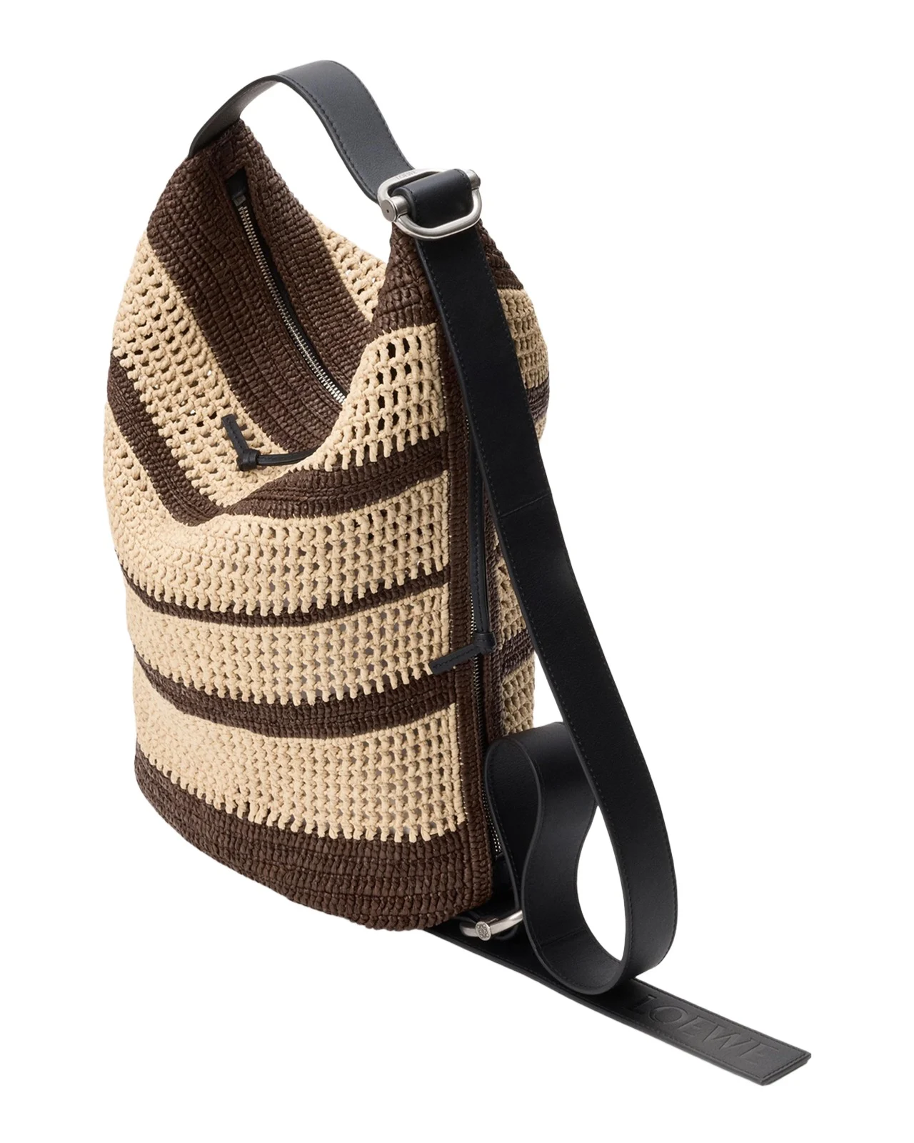 Loewe x Paula's Ibiza Men's Loop Raffia Hybrid Bucket Bag