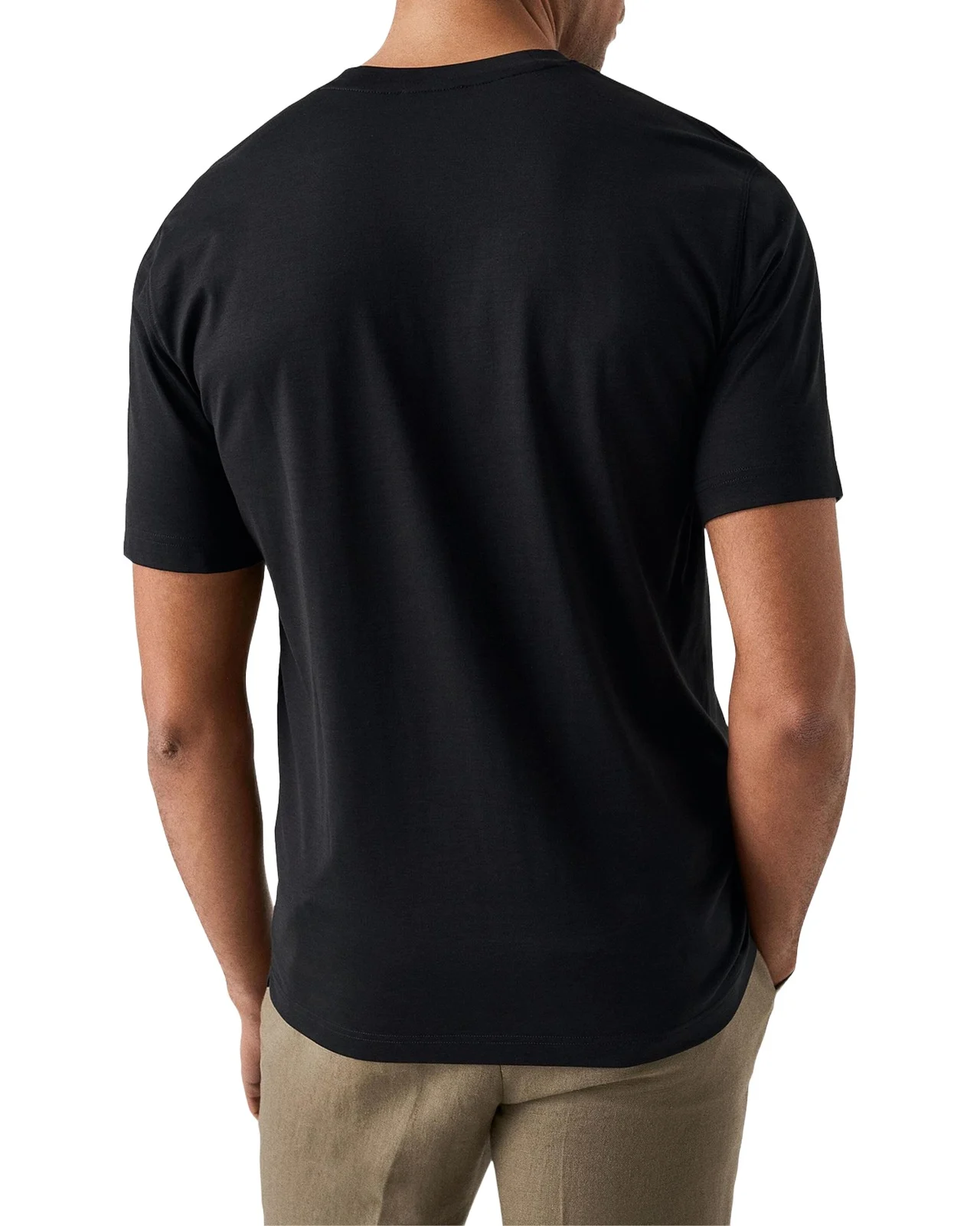 Men's Cotton and Silk Crewneck T-Shirt Men's Cotton and Silk Crewneck T-Shirt