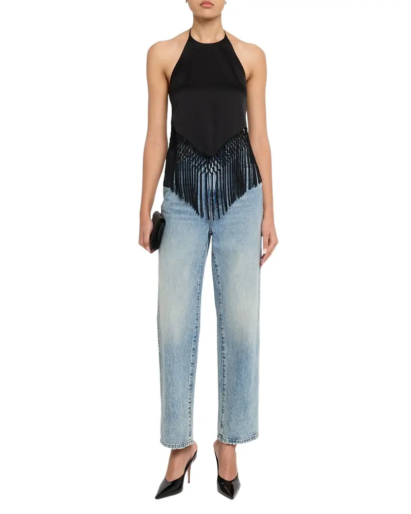 Alice + Olivia Greta Handkerchief Fringe Top | Image 1 Alice + Olivia Greta Handkerchief Fringe Top | Image 1