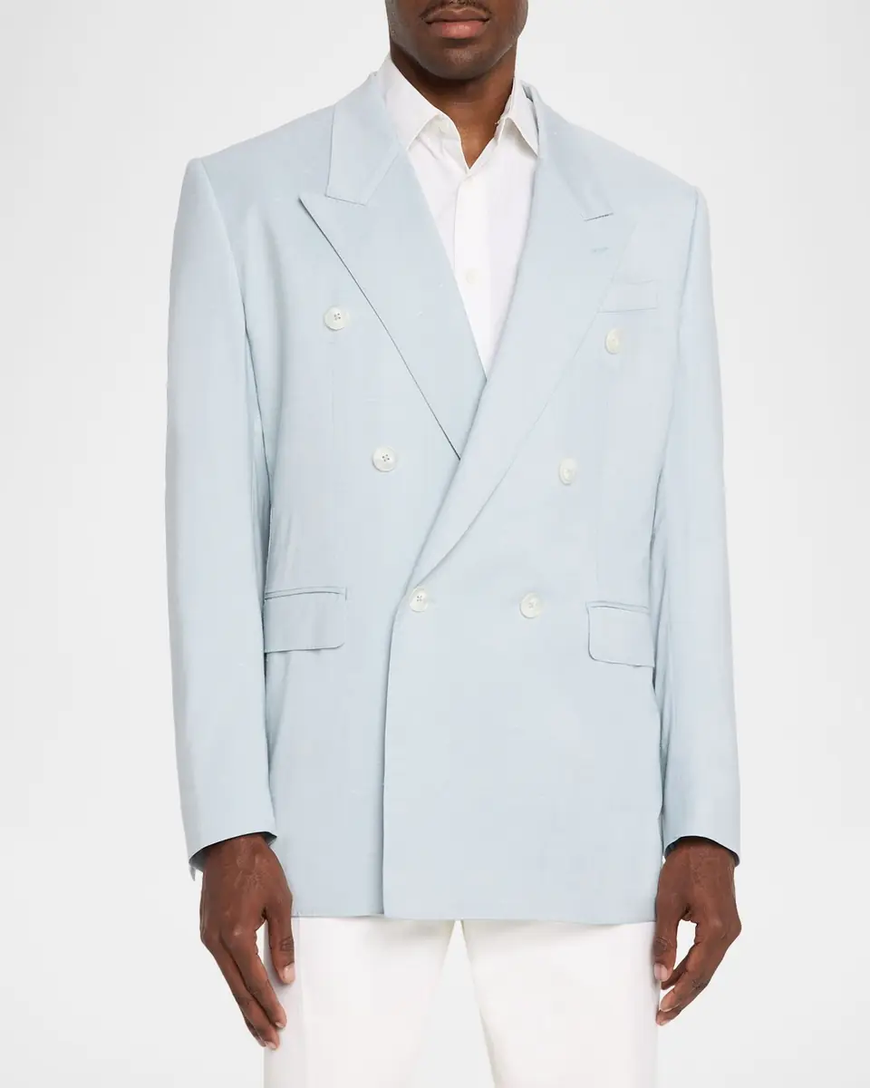Dolce & Gabbana Men's Viscose-Blend Double-Breasted Dinner Jacket | Thumbnail 3