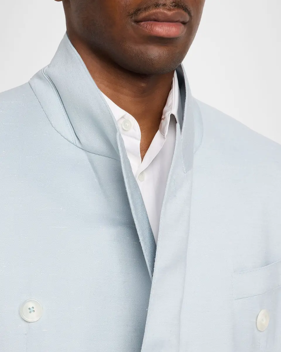 Dolce & Gabbana Men's Viscose-Blend Double-Breasted Dinner Jacket | Thumbnail 6