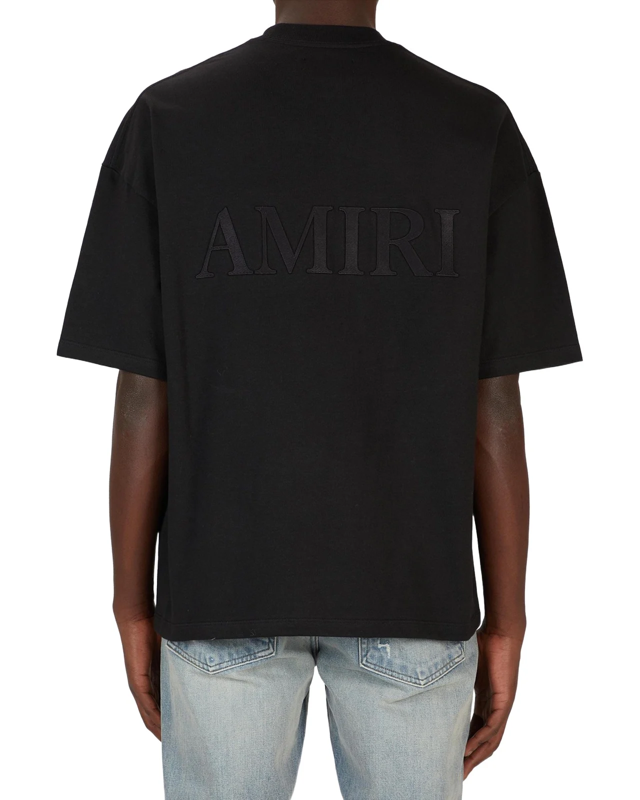 Men's Back-Logo Oversized Crewneck T-Shirt Men's Back-Logo Oversized Crewneck T-Shirt