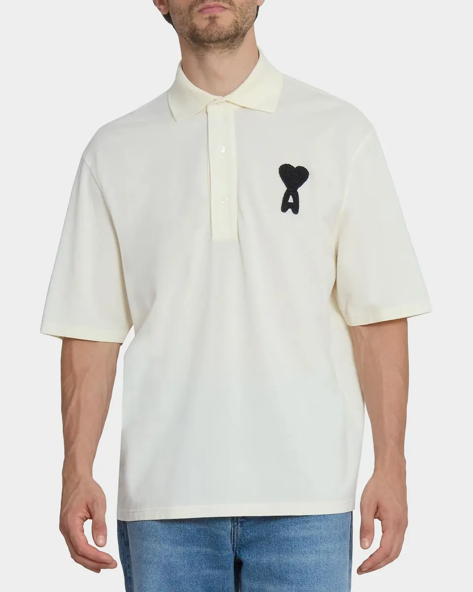 Ami Paris Ami de Coeur Relaxed Polo Shirt | Thumbnail 3