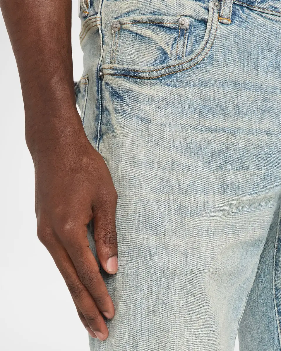 PURPLE Men's Flare Big Blowout Jeans | Thumbnail 4 PURPLE Men's Flare Big Blowout Jeans | Thumbnail 4