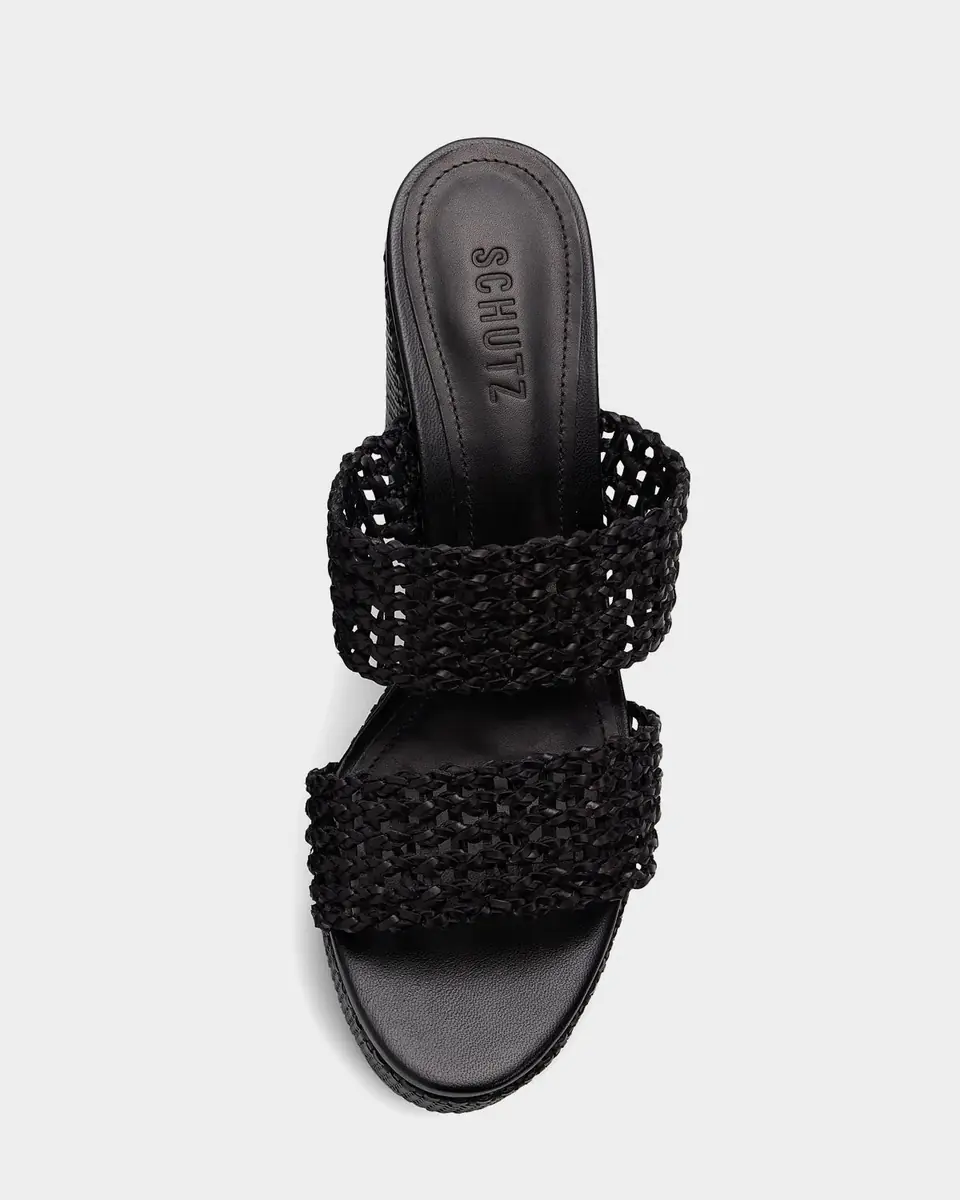 Schutz 100mm Aberdeen Raffia Platform Sandals | Thumbnail 2 Schutz 100mm Aberdeen Raffia Platform Sandals | Thumbnail 2