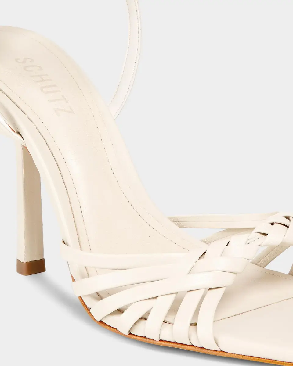 Schutz Tara 110MM Crisscross Leather Stiletto Sandals | Thumbnail 2