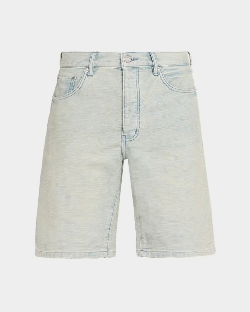 PURPLE Men's Vintage Slub Denim Shorts | Thumbnail 3